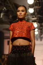 Model walk the ramp for Jabong Sangriya Show at Lakme Fashion Week on 30th Aug 2015